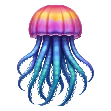 Tie-dye jellyfish sticker