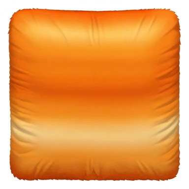 Orange fur blanket square ombre sticker