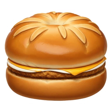 bread bun without cheese sticker