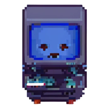 Blue screen of death with tiny ":(" face sticker