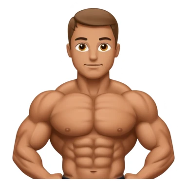 Body builder man sticker