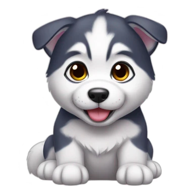 Husky puppy sticker