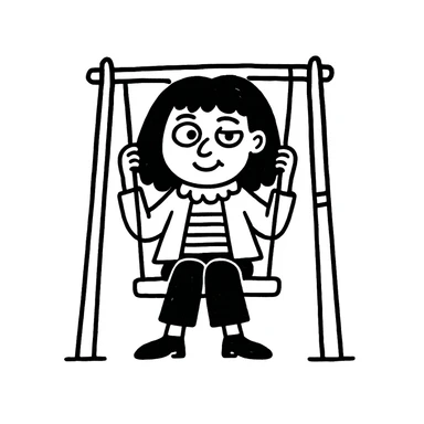 Make the lazy eye more obvious in the style of notion style hand drawn doodles. Keep the doodle style but note that doodle style does not support text editing, so use a general style editor while respecting the doodle look. sticker