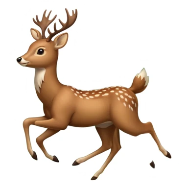 deer running sticker