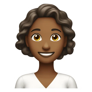 smiling girl in white dress with a speech bubble that says “glo” sticker