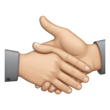 emoji of Handshake with a Slash (broken handshake) sticker