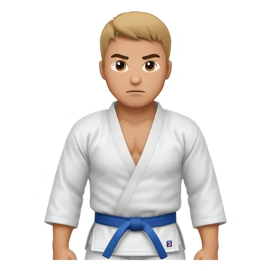 Judo man sticker