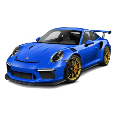 Porsche 911 gt3 rs royalblue sticker