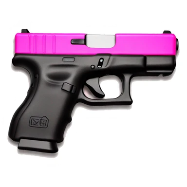 Cow print Glock with pink trigger sticker