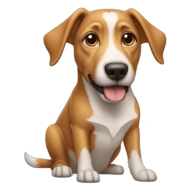 dog with Elon musk sticker