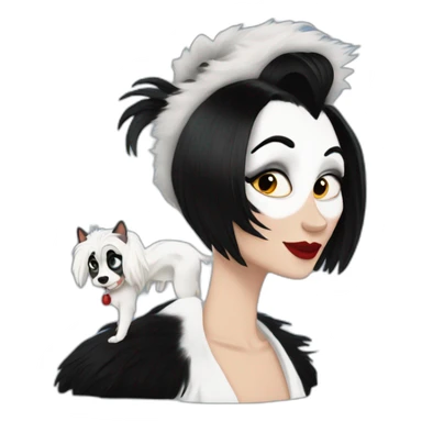 Cruella de Vil sticker