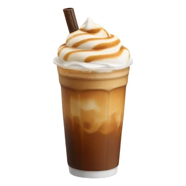 Caramel macchiato iced coffee sticker