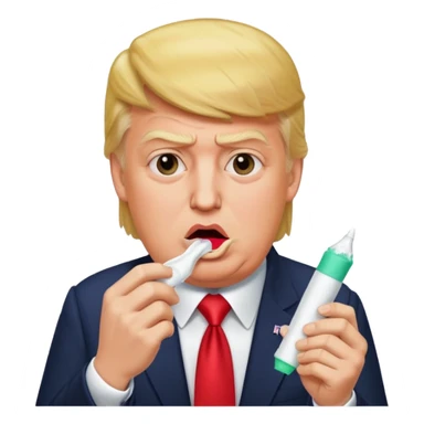 Trump eating tampon  sticker