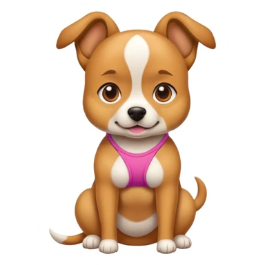 Dog wearing bikini sticker
