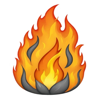  fuego color gris sticker