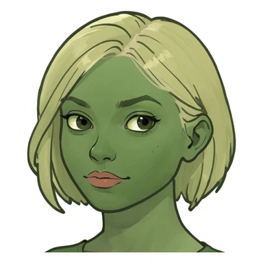Blonde girl sticker