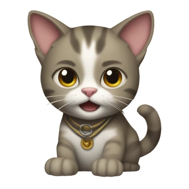 cat playing afk Journey sticker