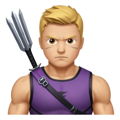 hawkeye marvel superhero headshot sticker