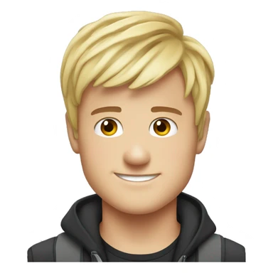 Josh Hutcherson in emoji styl sticker