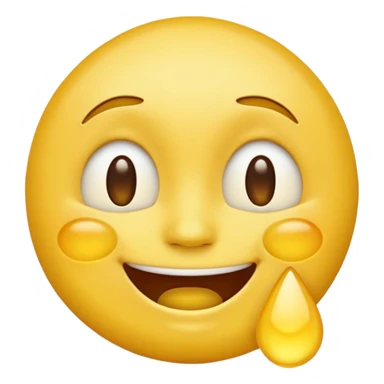 Laughing loud tear emoji yellow face sticker