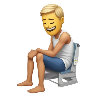 that feeling when you just had knee surgery sticker