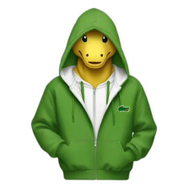 Lacoste tênis friends with white lacoste hoodie sticker