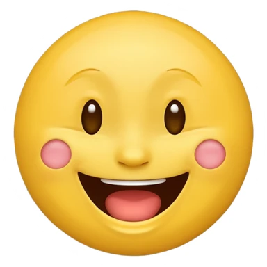 Laughing emoji yellow face sticker