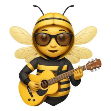 Musician Bee sticker