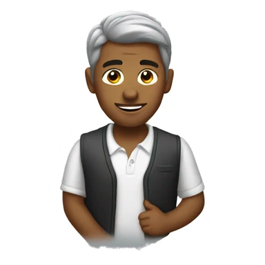 Rizzing guy  sticker