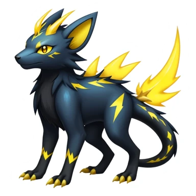 Manectric-Luxray-Draco-Fakémon-hybrid-creature (full body), 4 legs sticker