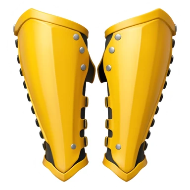 yellow predator bone leg armor sticker