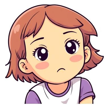 girl rolling her eyes  sticker