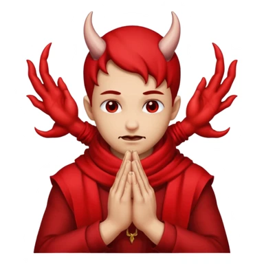 😈+🙏+🧣 sticker