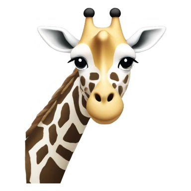 Block letter “U” but it is a Giraffe head on one side facing left and zebra head on other side facing right sticker