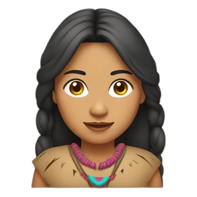 Navajo woman sticker