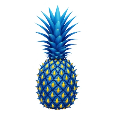 blue pineapple sticker