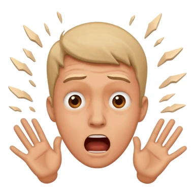 A man falling sticker