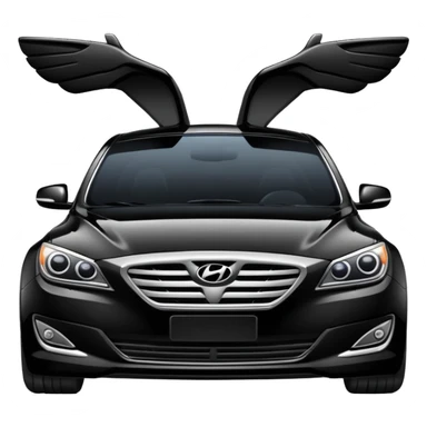 Hyundai genesis black sticker