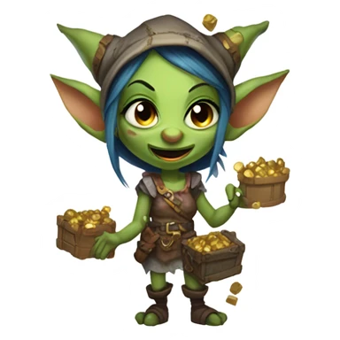 Loot Goblin female sticker