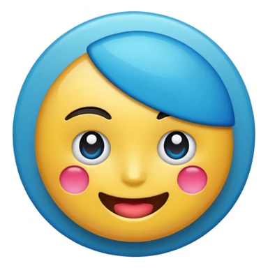Emoji de verificación azul de tik tok pero que no salga la puntita de la verificación de la tilde que salga todo redondo  sticker