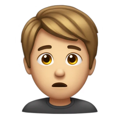 Shocked embarrassed and hurt sticker