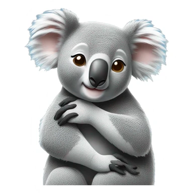 koala hugging a female koala  sticker