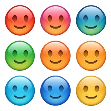 a colourful button not 3d or shading only 1 button no smiley face only 1 button no face sticker