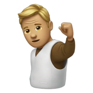 Un mec qui dab sticker