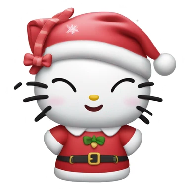 christmas hello kitty  sticker