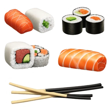 maki, sushis, wok nouilles sticker