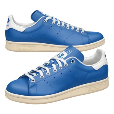 pair of blue adidas Stan Smith sneakers sticker