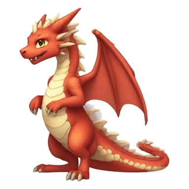 Anthro Sona Fakemon Dragon Full Body sticker