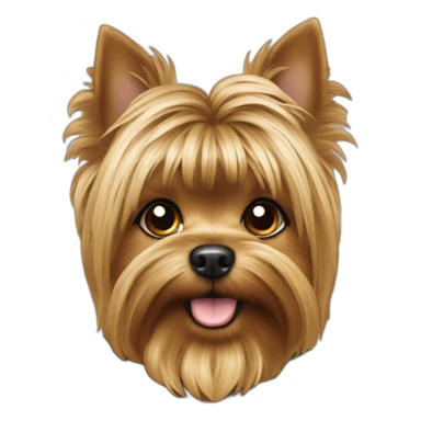 Yorki con chupete sticker