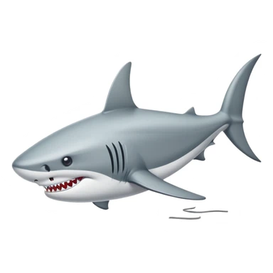 Un tiburón con zapatillas de Nike sticker